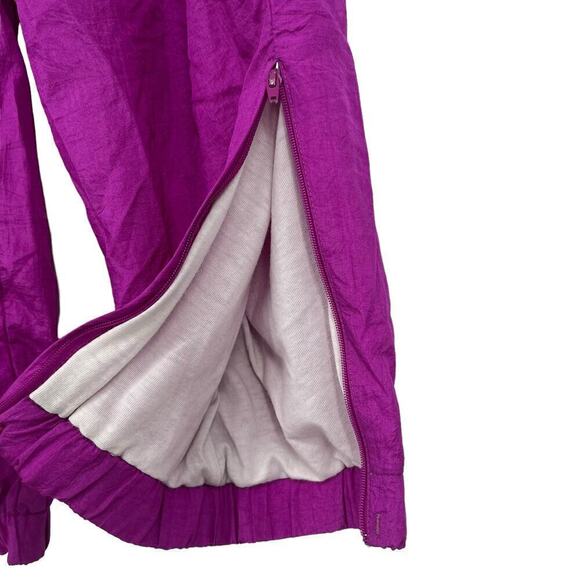 Vintage 80’s 90’s Santolina Bay Running Pants Fuchsia Nylon Medium - Picture 6 of 9